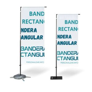 Bandera Publicitaria Rectangular Personalizada