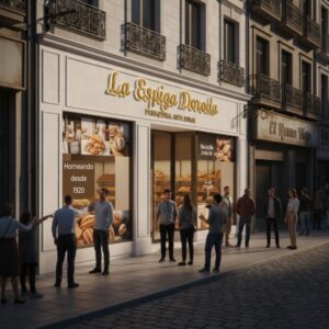  Una buena fachada atrae clientes: así se ve el éxito de esta panadería.